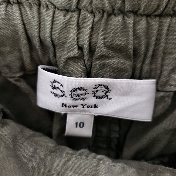 Sea New York Olive Green Cropped Pants - Picture 5 of 15